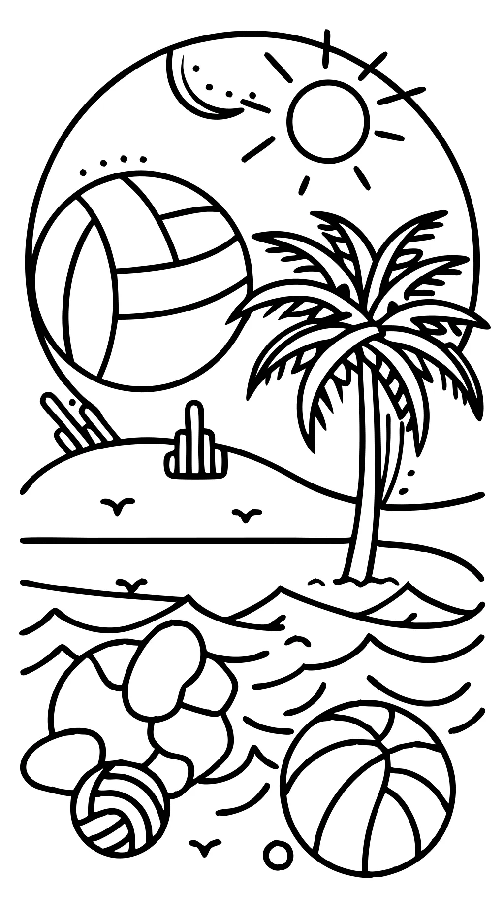 coloring pages volleyball